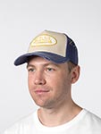 Бейсболка VON DUTCH арт. VD/1/CT/USED/13  (кремовый / синий)